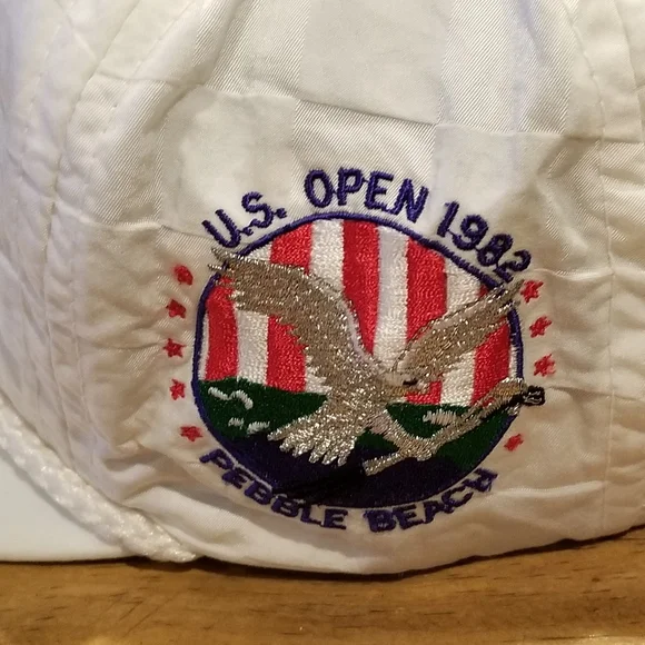 Vintage Pebble Beach US Open 1992 82 Hat Imperial Rope Nylon PGA Golf Made USA
